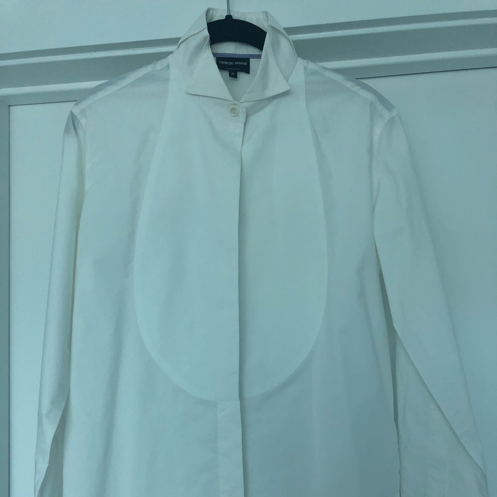 Georgia Armani Evening Shirt with cuff links .